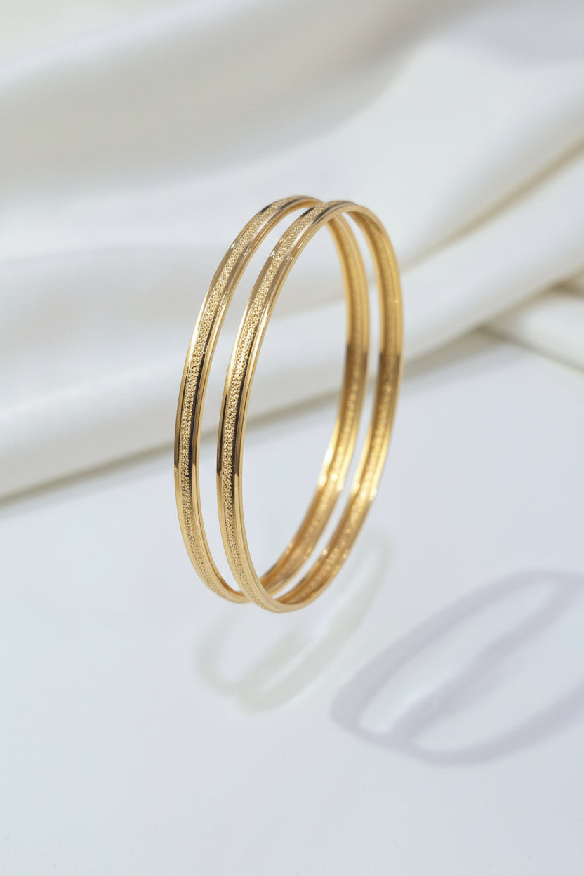 Plain flat bangles 2.8
