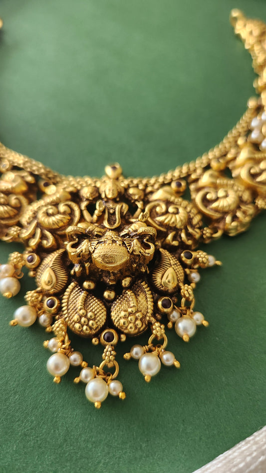 Laxmi 3D Nagas necklace