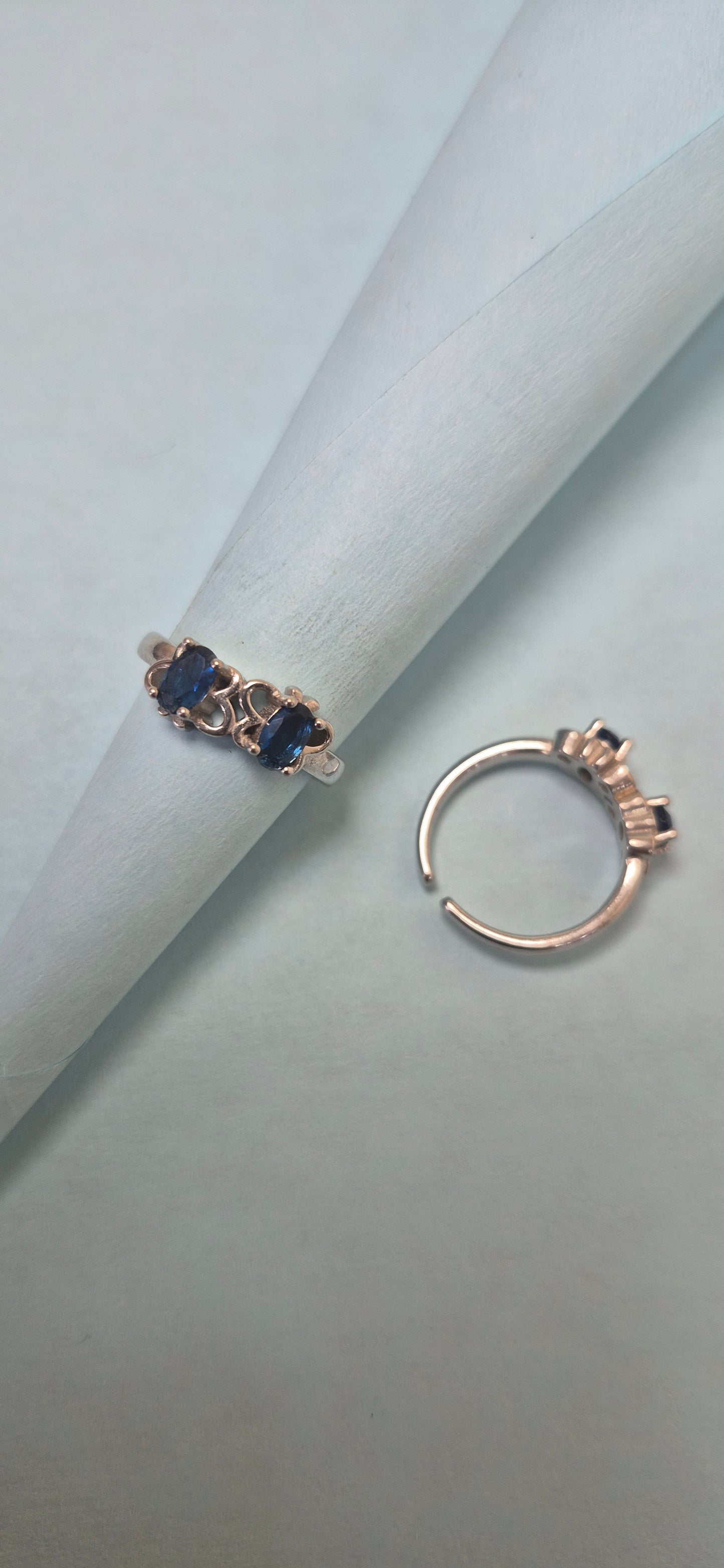 Twin butterfly toe rings
