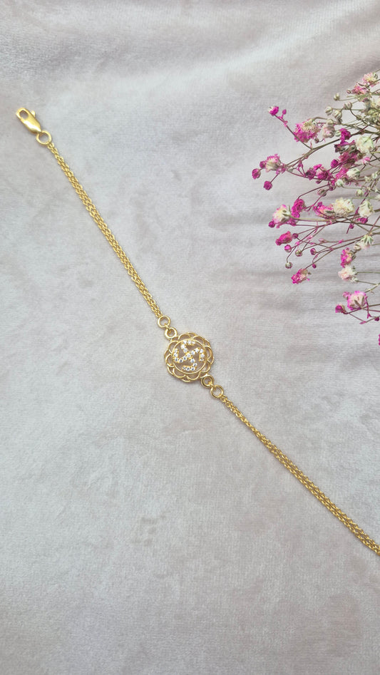 Minimal Swasthik bracelet