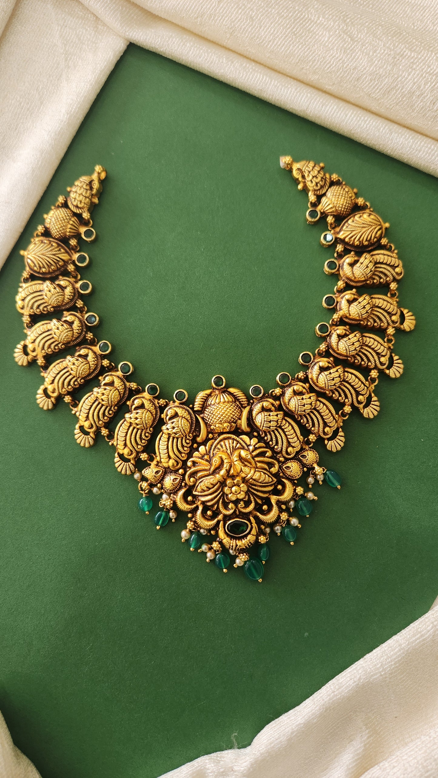 Peacock Motif Nagas necklace