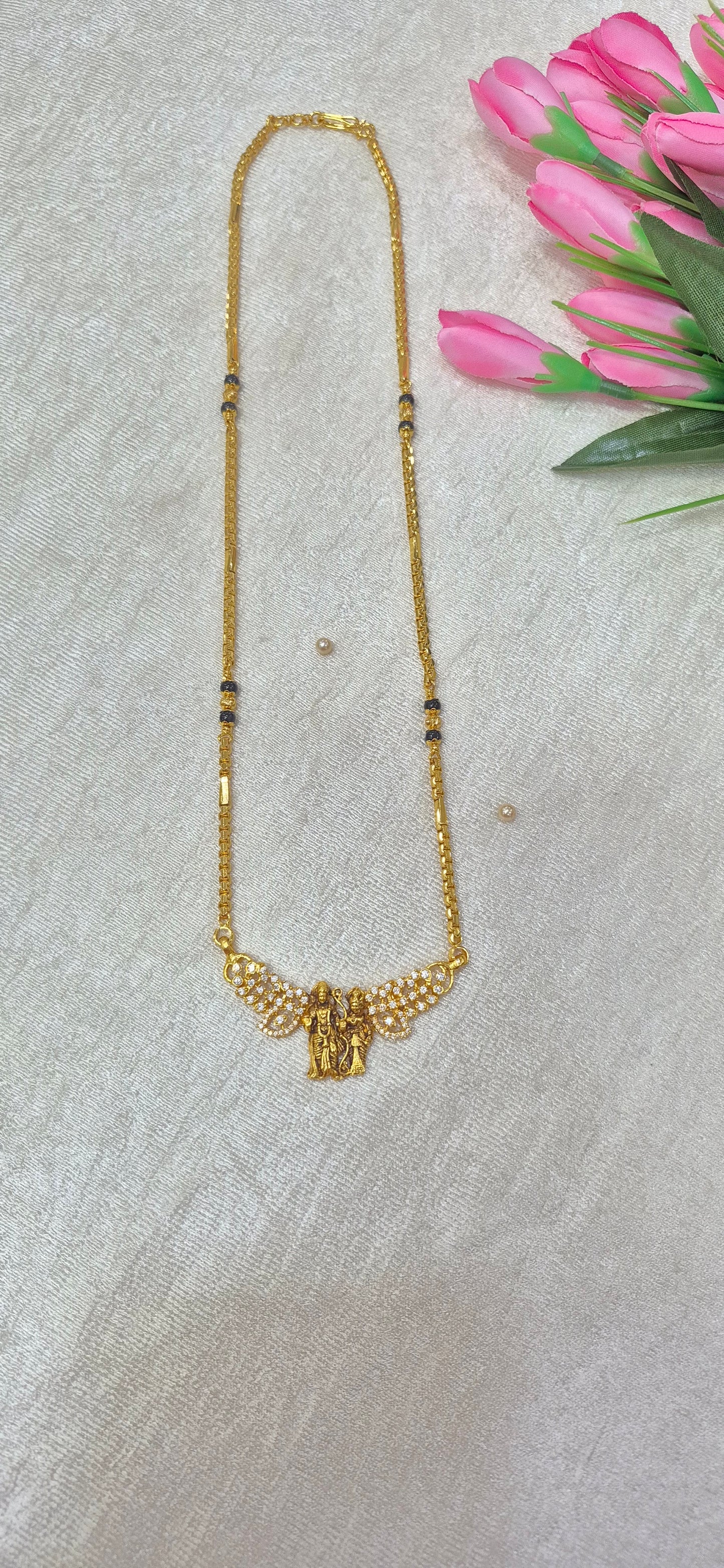 Ram seetha pendant mangalsutra