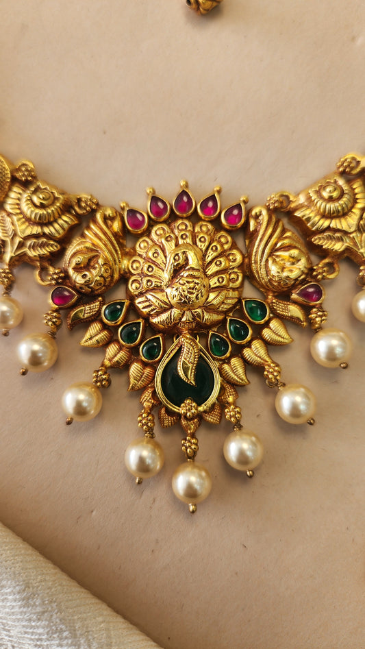 Peacock motif Nagas Necklace