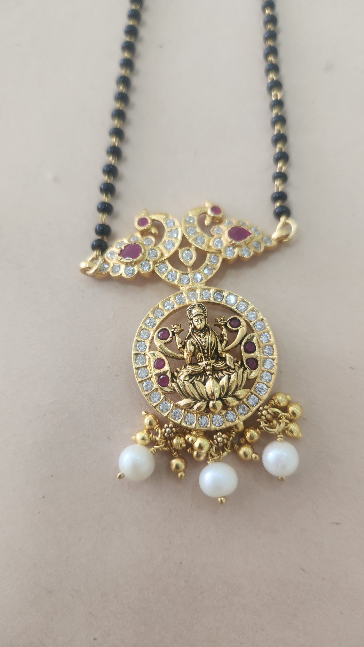 Black beads Mangalsutra chain