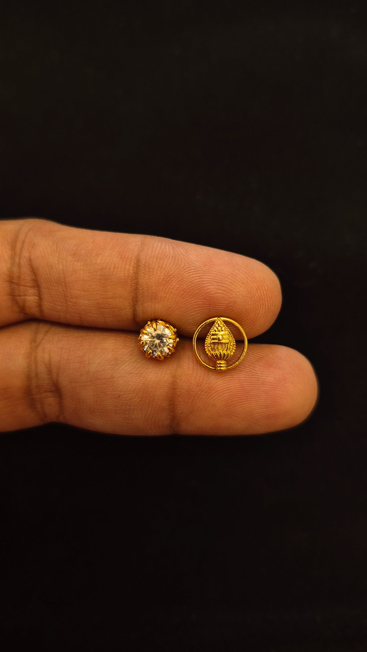 2 in 1 Stone and Vel stud