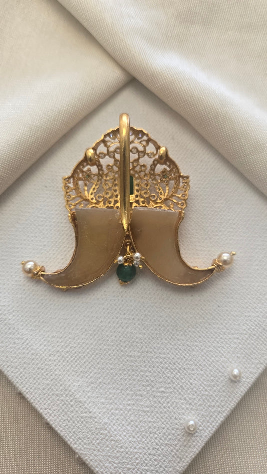 Double Tiger Nail Pendant