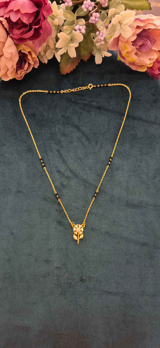 Mangalsutra with stone pendant