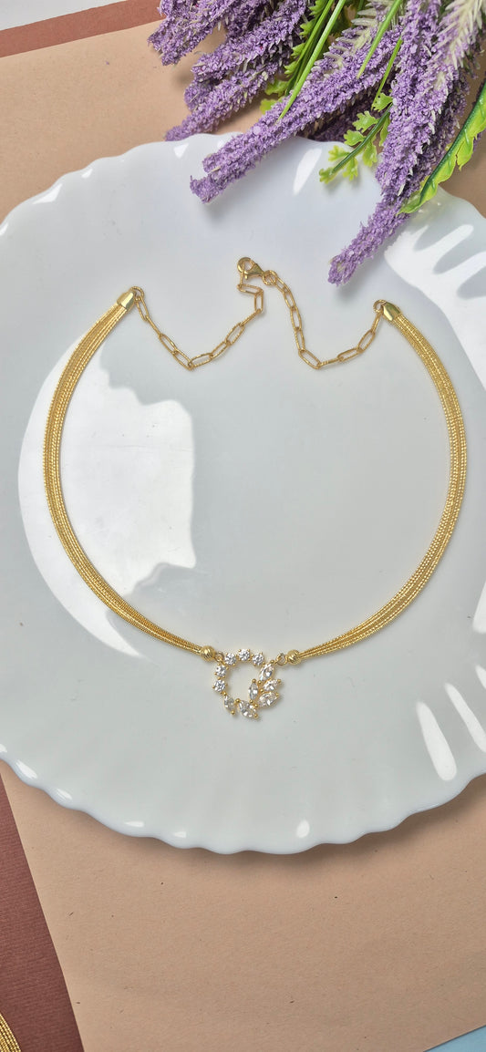 Hasli minimals cz stone rings pendant