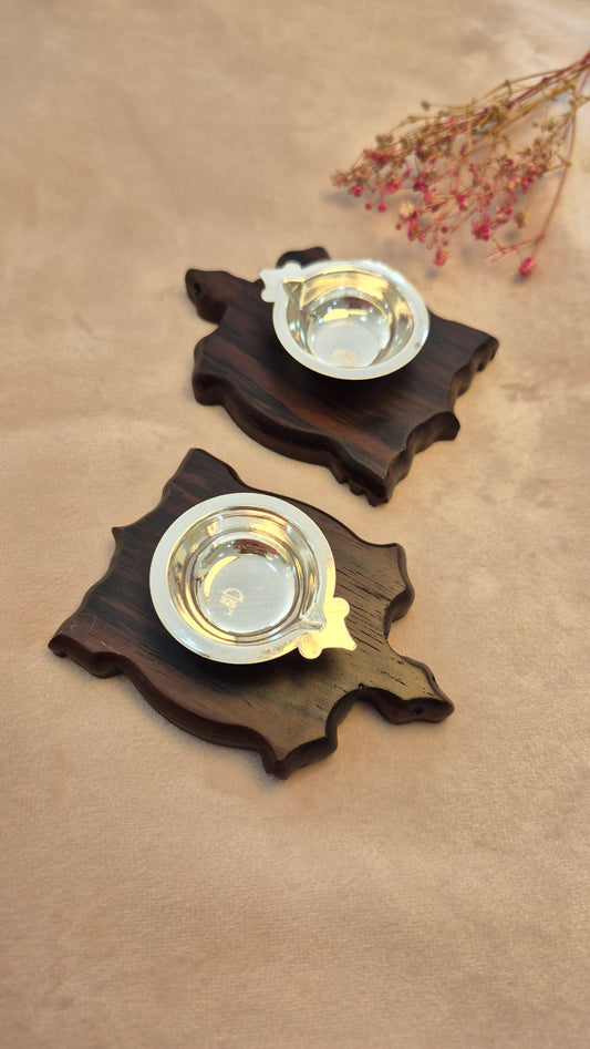 Deepam on Rosewood tortoise petakam
