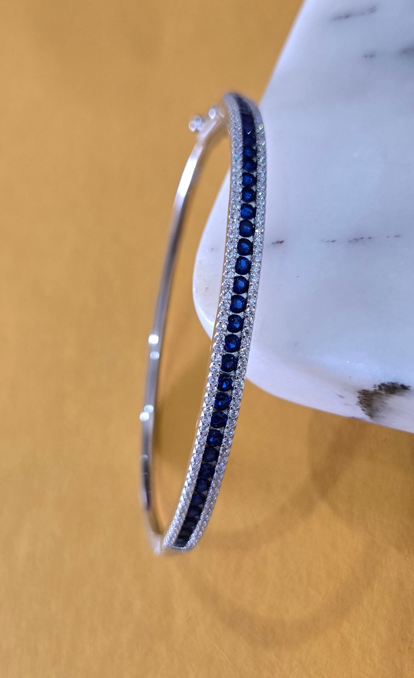 Blue stone sterling bracelets