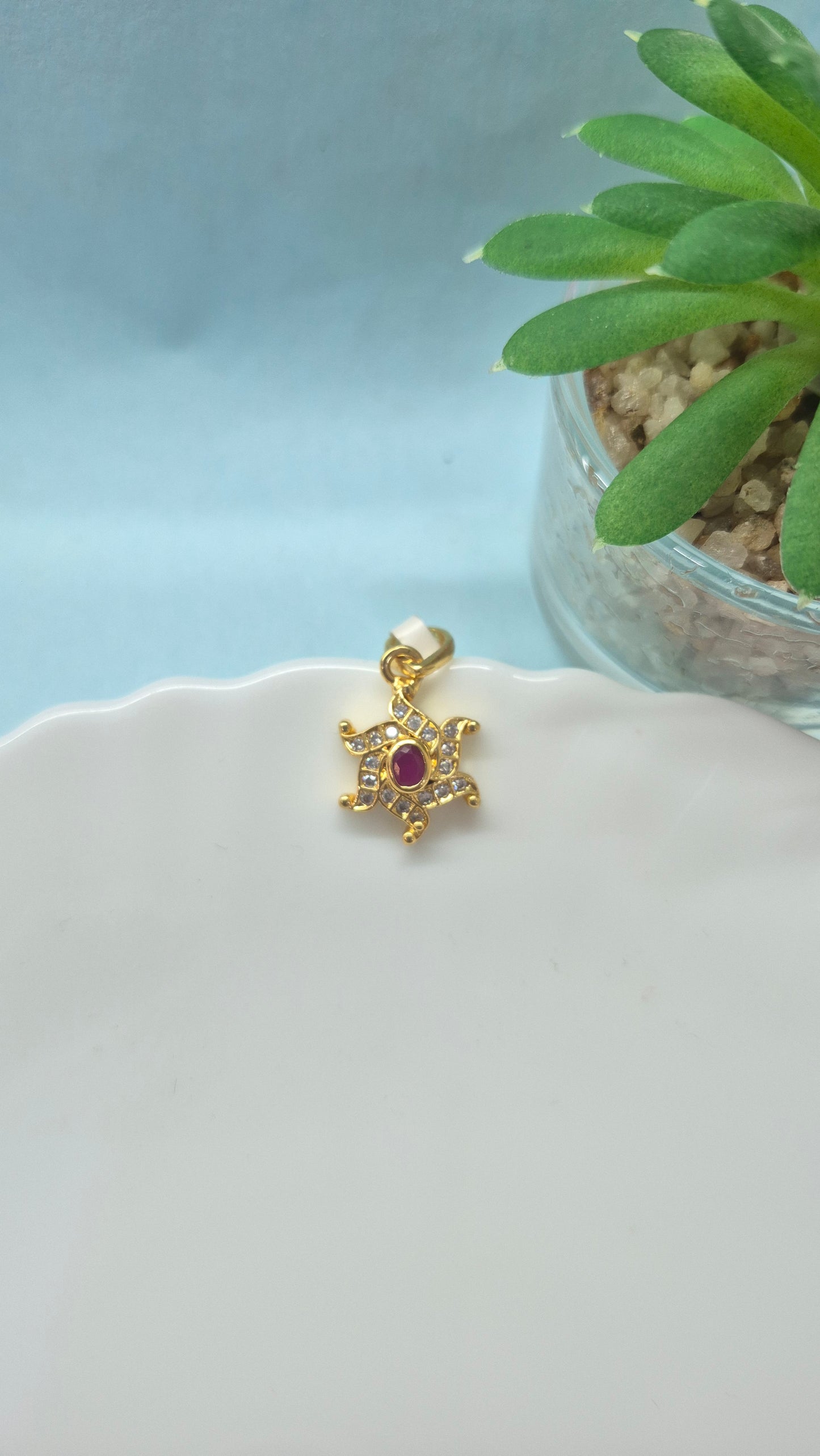Rangeela red pendant