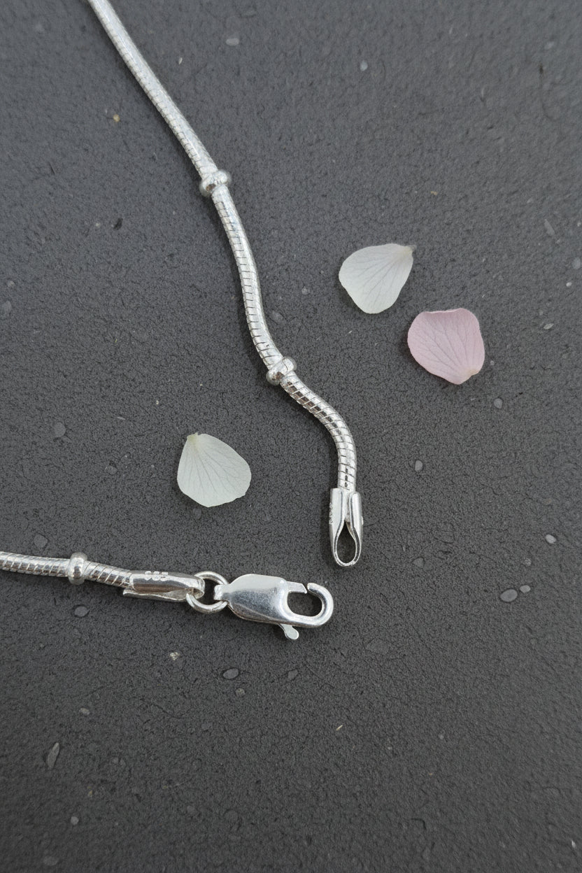 Snake chain with rings anklets 10.5inch