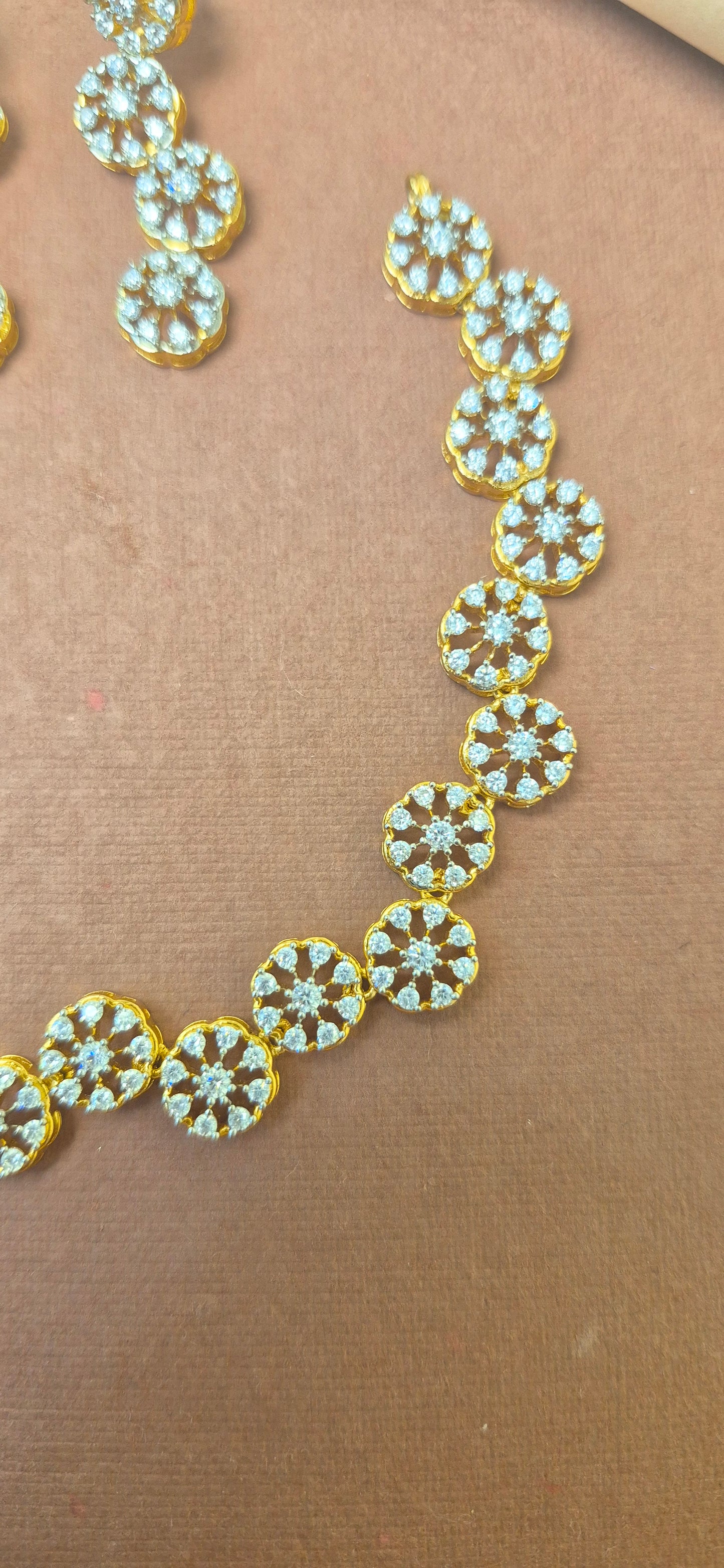 Zircon stone necklace