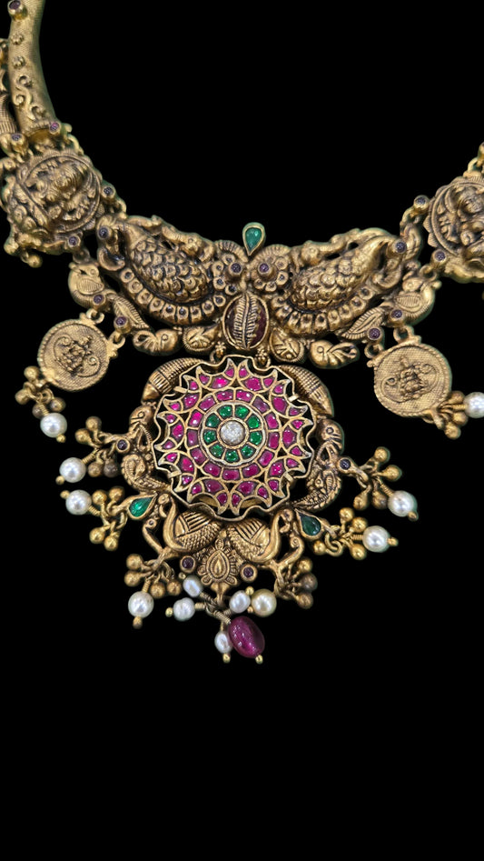 Nakshi kundan Necklace with kasu