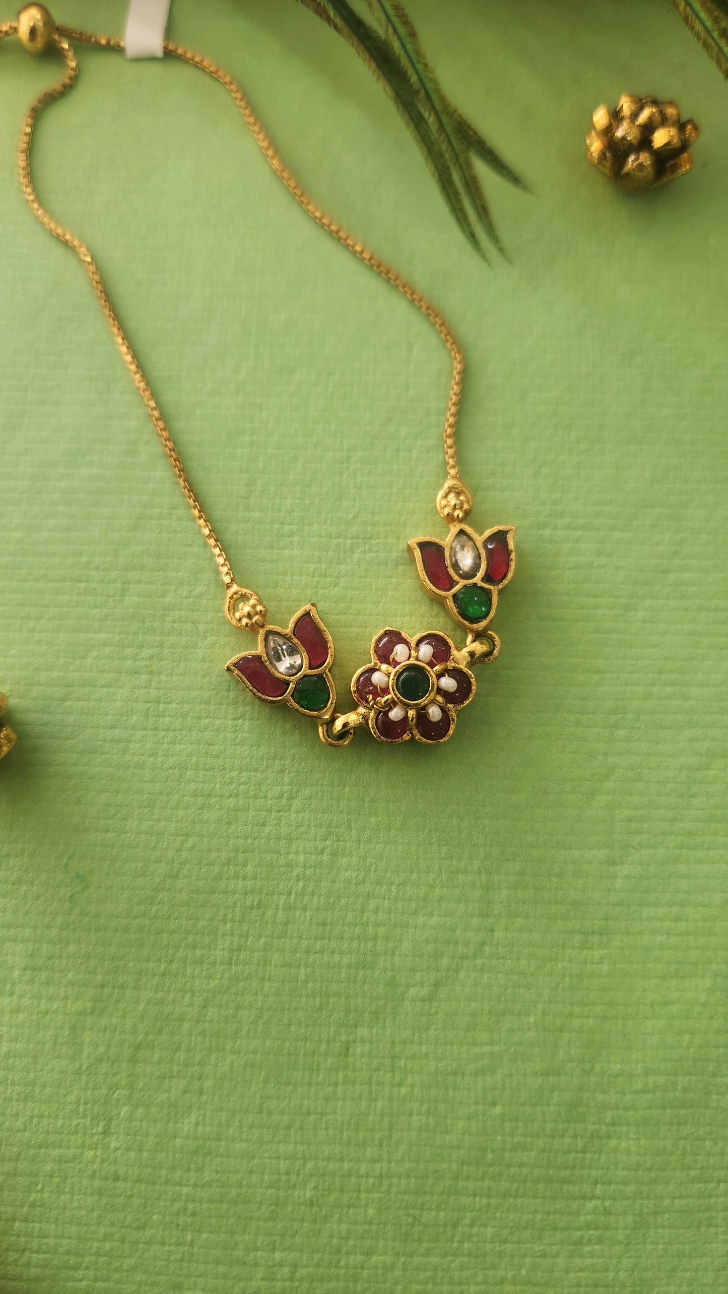 Adjustable Kundan Bracelet