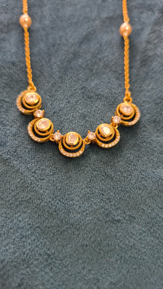 Moissonite pendant chain