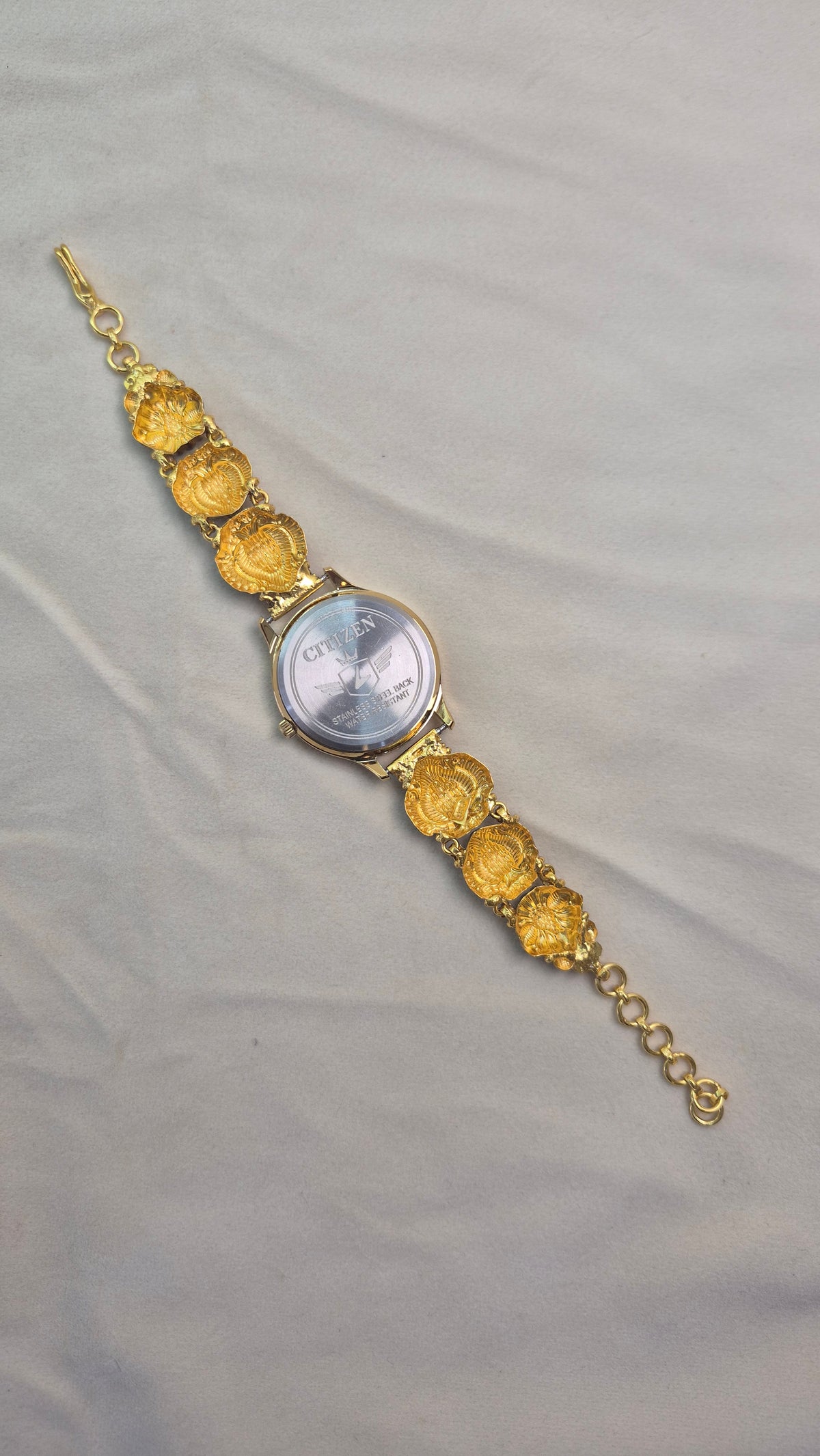 Antique Peacock blue round dial