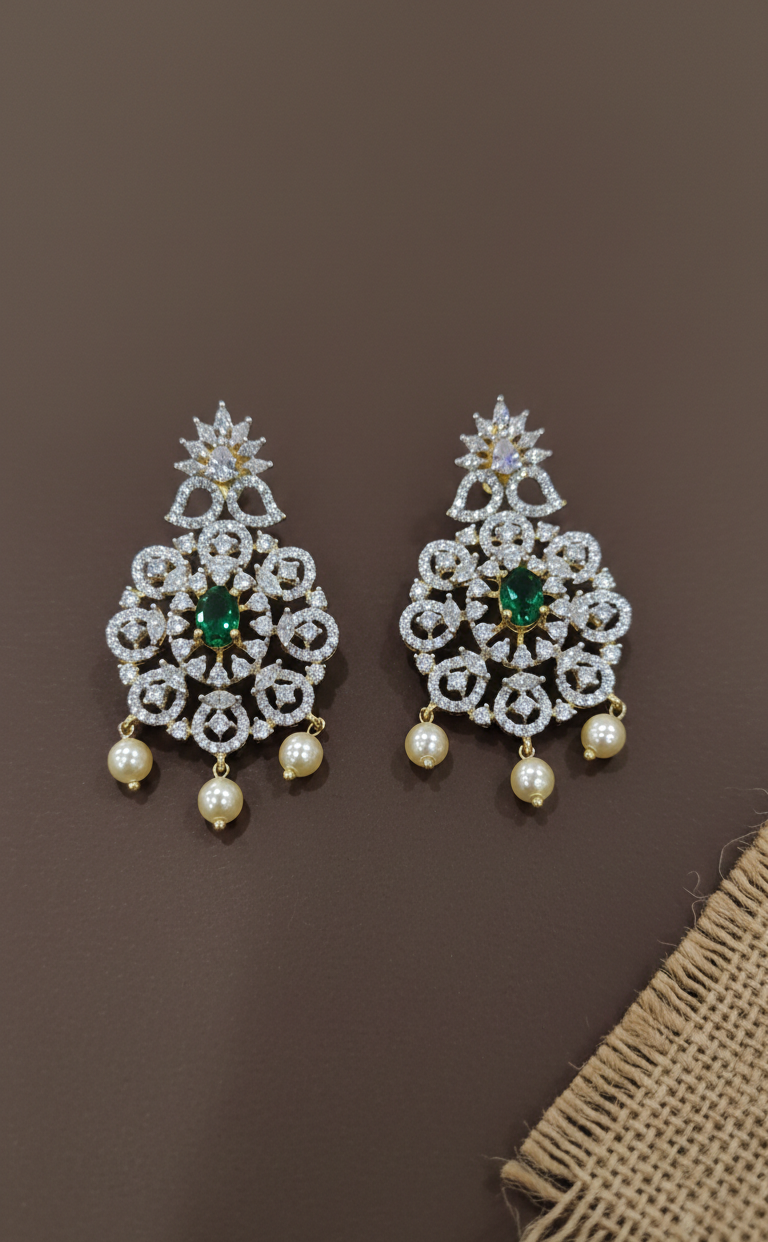 Big zircon Pendant set