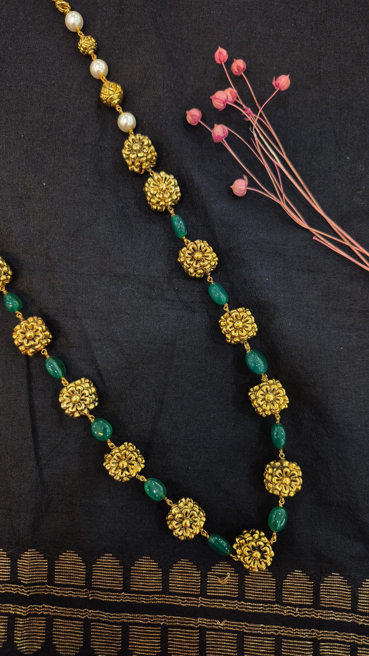 Silver Rudraksha mala