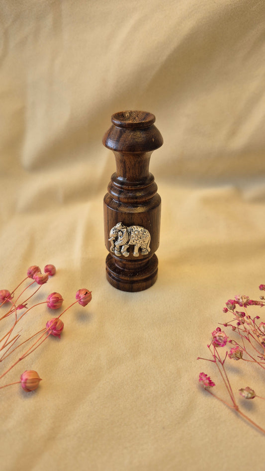 Elephant agarbathi and flower vase stand