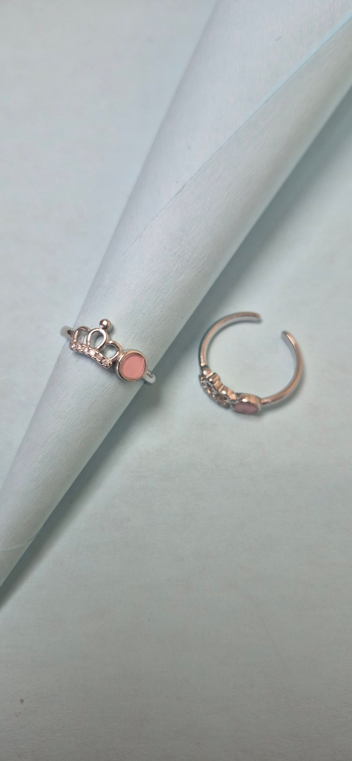 Pink Crown toe ring