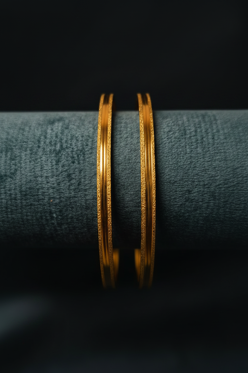Plain double line bangle 2.6