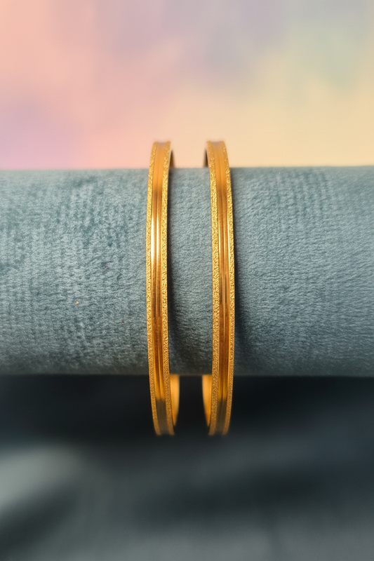 Plain double line bangle 2.6