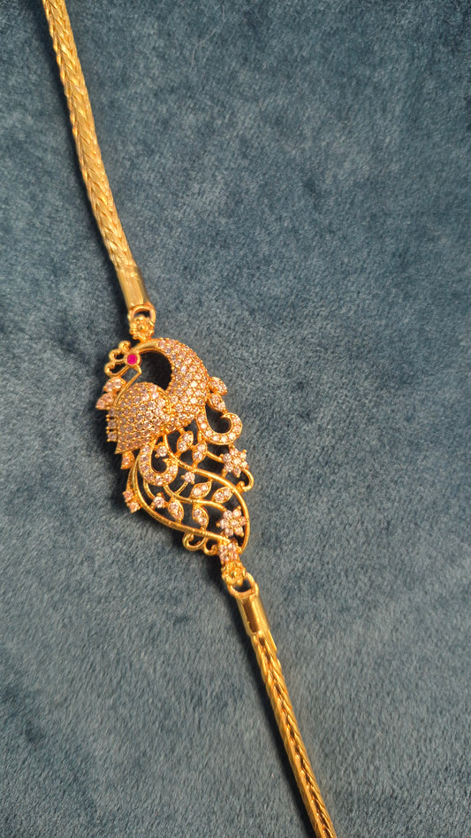Peacock mogapu mangalyam chain