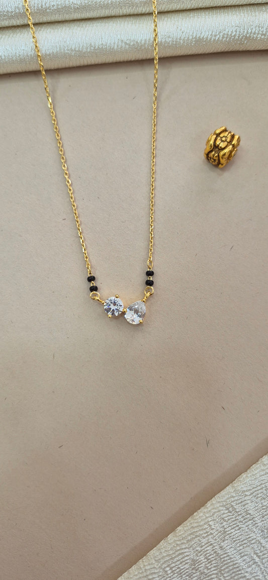 Mangalsutra with two stone