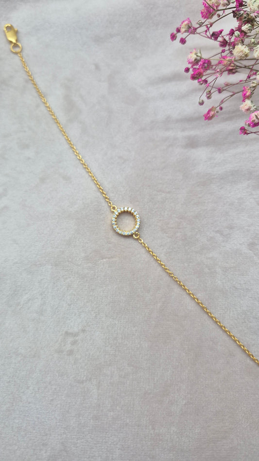 Minimal Stone Ring bracelet