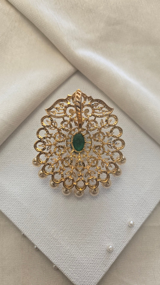 Diamond finish cz pendants