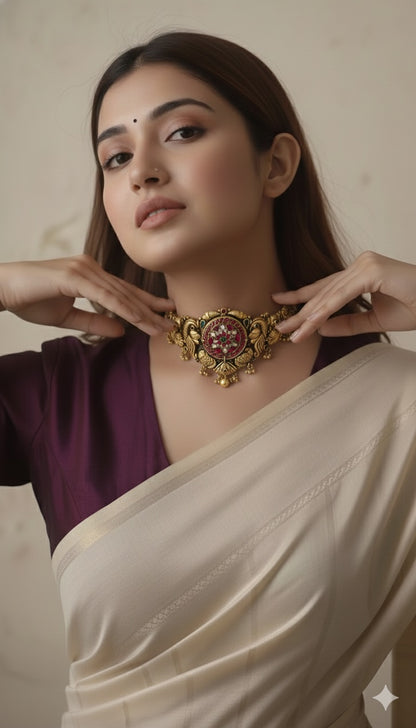 Nakshi Kundan Choker