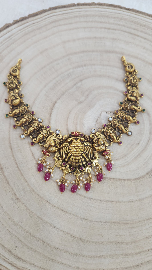 Gandaberunda Nakshi Necklace