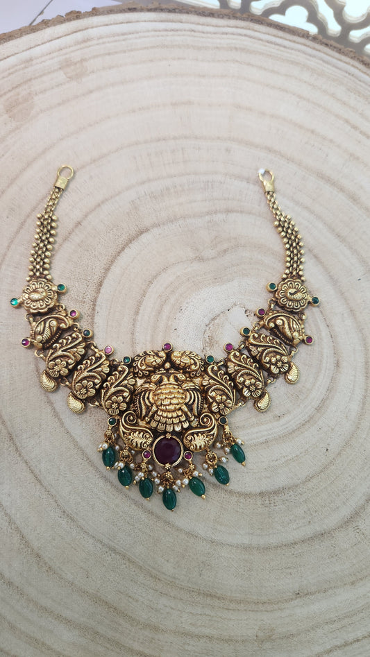 Gandaberunda Nakshi Necklace