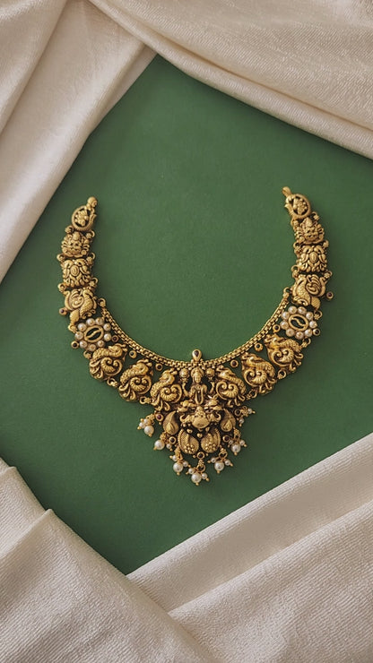 Laxmi 3D Nagas necklace