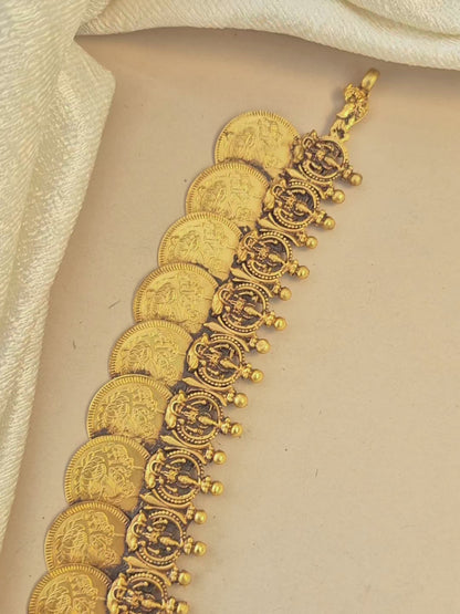 Special Kasu Haram with Laxmi pendant