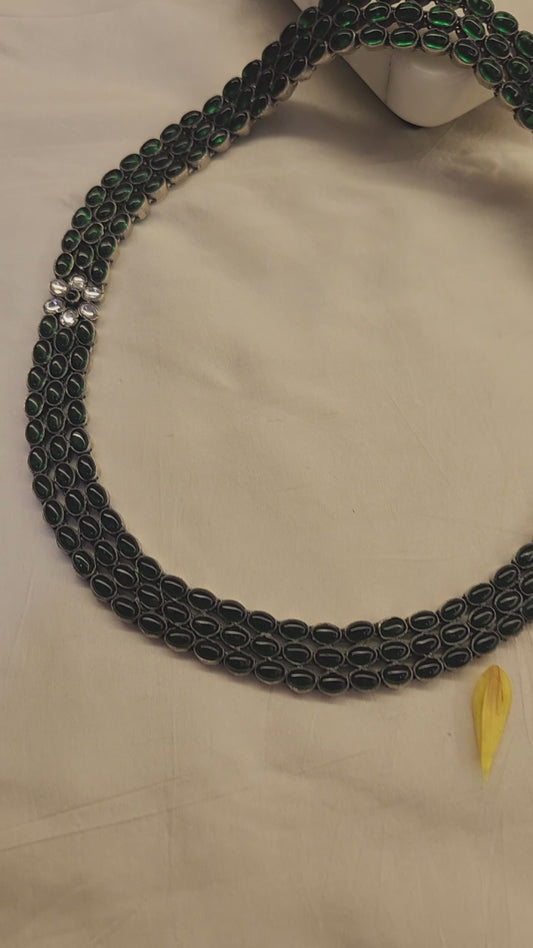 Green Kundan contemporary Necklace