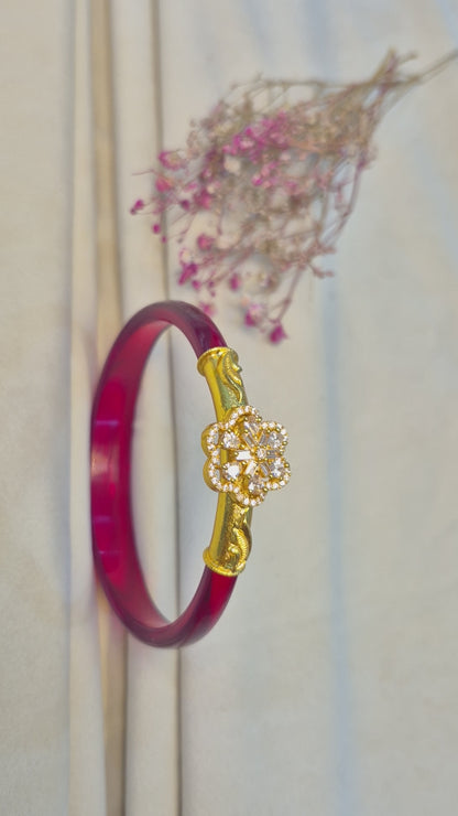 12 colour Nakas Mogappu bangle with stones