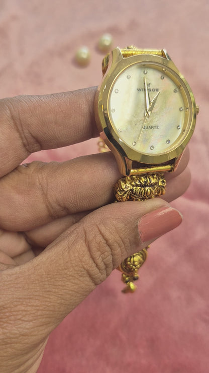 Antique silver watches cream Mother Of Pearl(MOP) dial