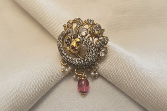 Victorian peacock Pendant
