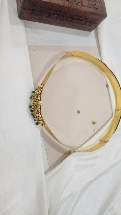 Hip belt with Laxmi pendant