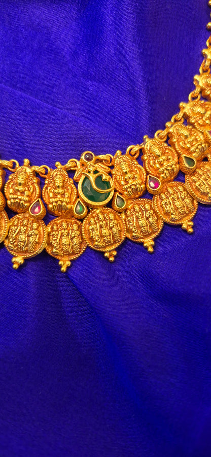 Lakshmi Ram darbar kasu short necklace