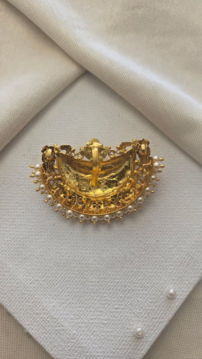 Coorgi  cresent pendant