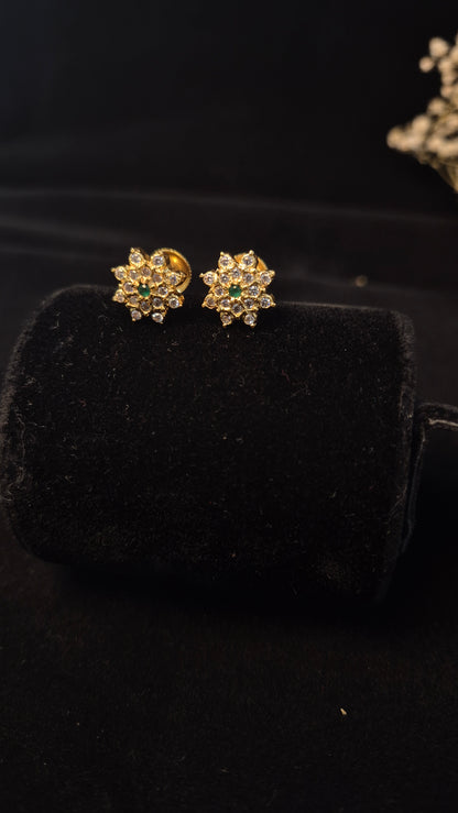 Stone stud snow flake pattern