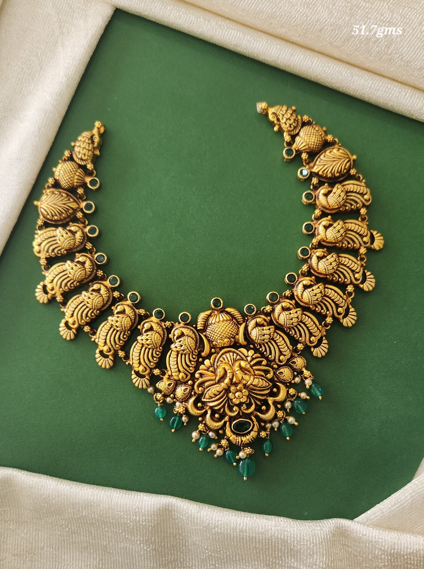 Peacock Motif Nagas necklace