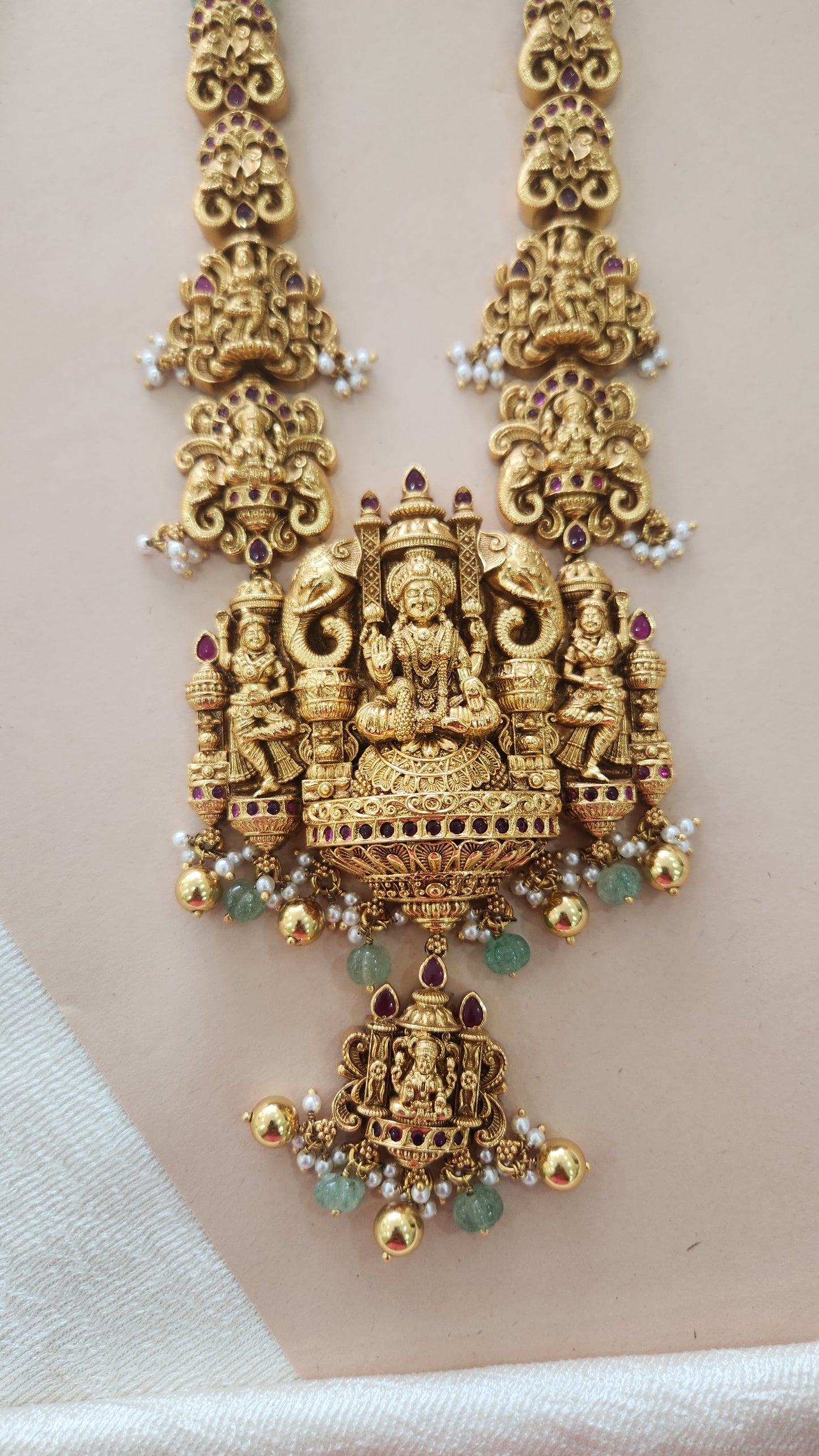 5D intricate workmanship Laxmi haram