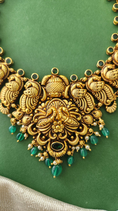 Peacock Motif Nagas necklace