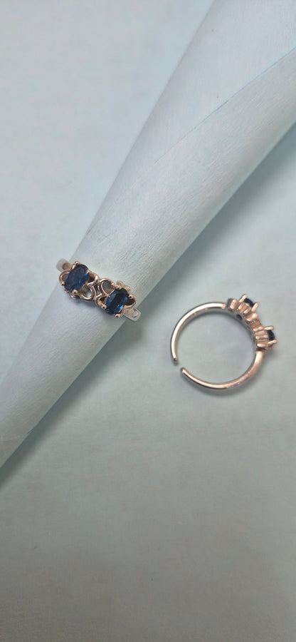 Twin butterfly toe rings