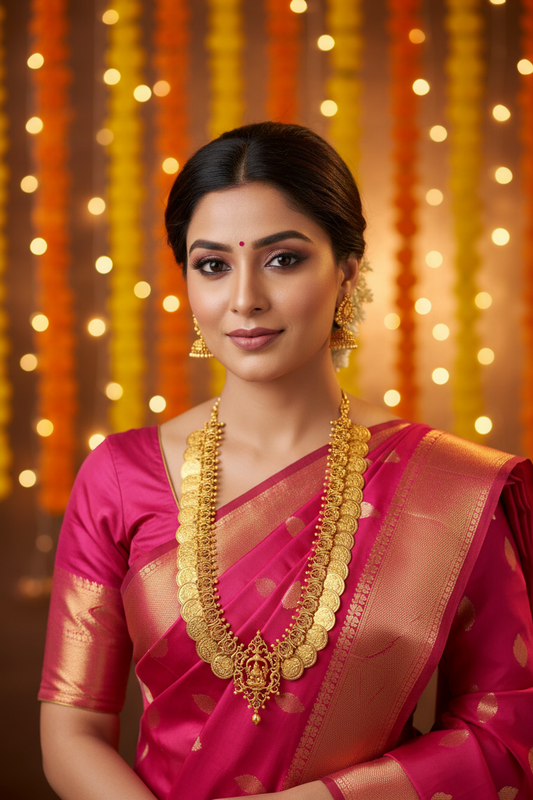 Special Kasu Haram with Laxmi pendant