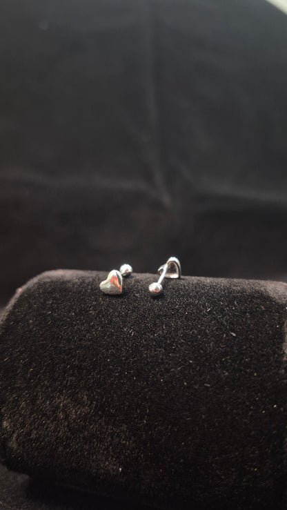 Heart Helix stud